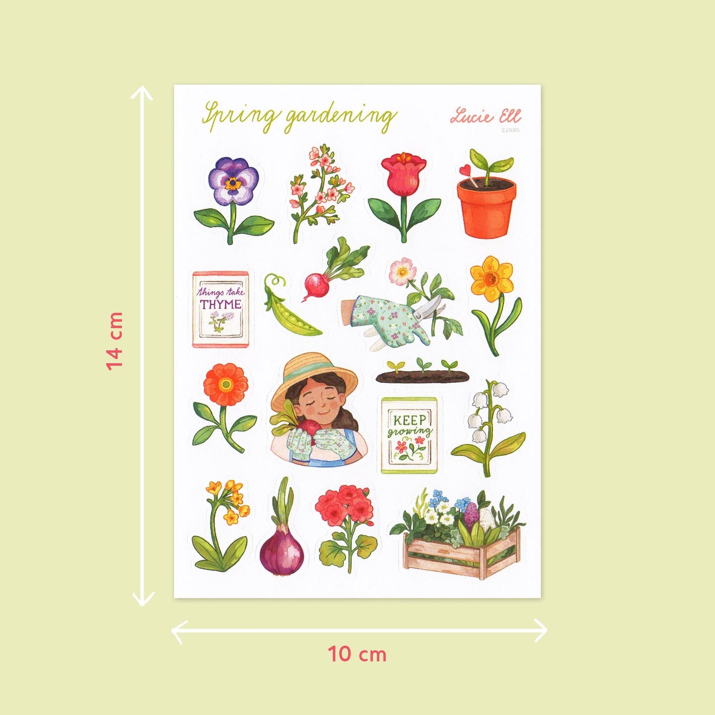 Sticker Sheet - Spring Gardening