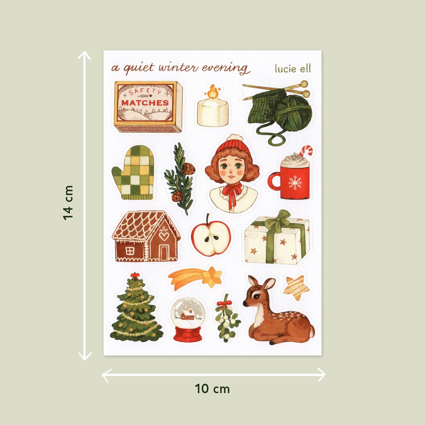 Sticker Sheet - A Quiet Winter Evening