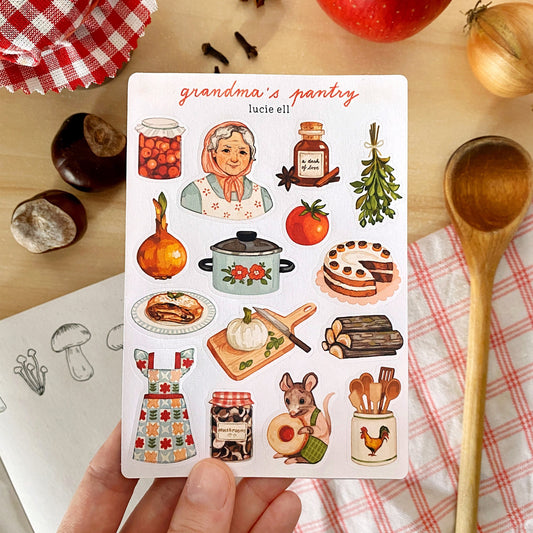 Sticker Sheet - Grandma's Pantry