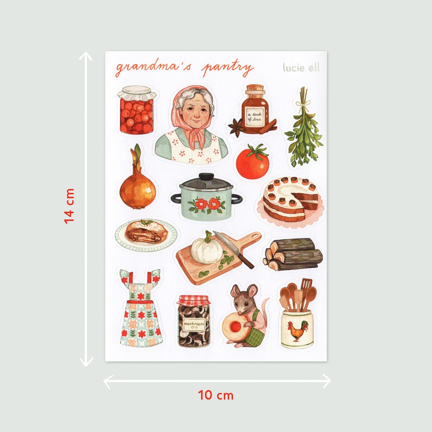 Sticker Sheet - Grandma's Pantry