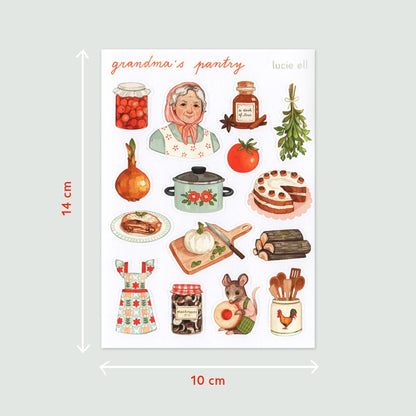 Sticker Sheet - Grandma's Pantry