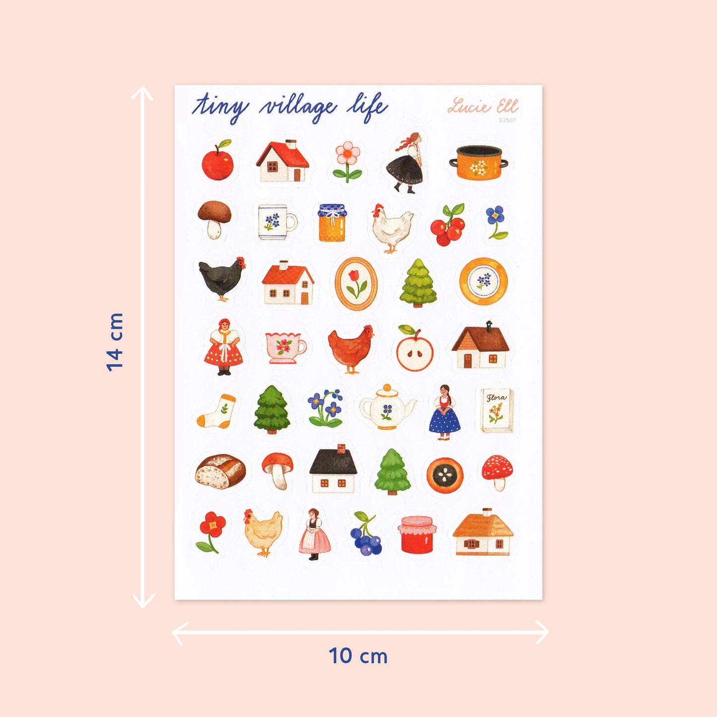 Sticker Sheet - Tiny Village Life