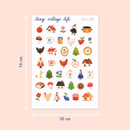 Sticker Sheet - Tiny Village Life