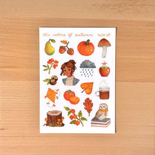 Sticker Sheet - The Colors of Autumn