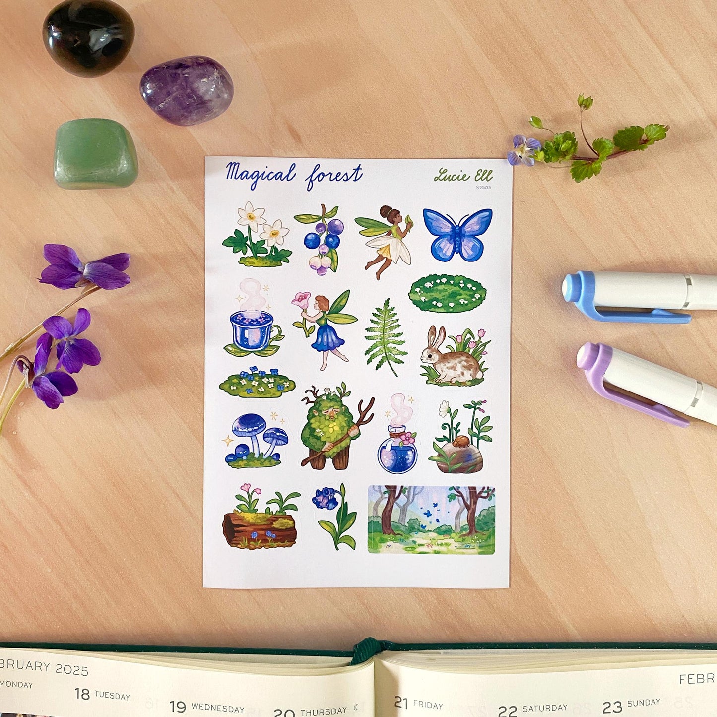 Sticker Sheet - Magical Forest