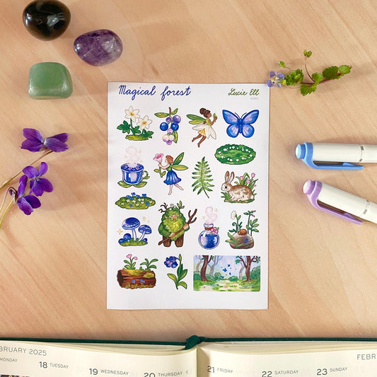 Sticker Sheet - Magical Forest