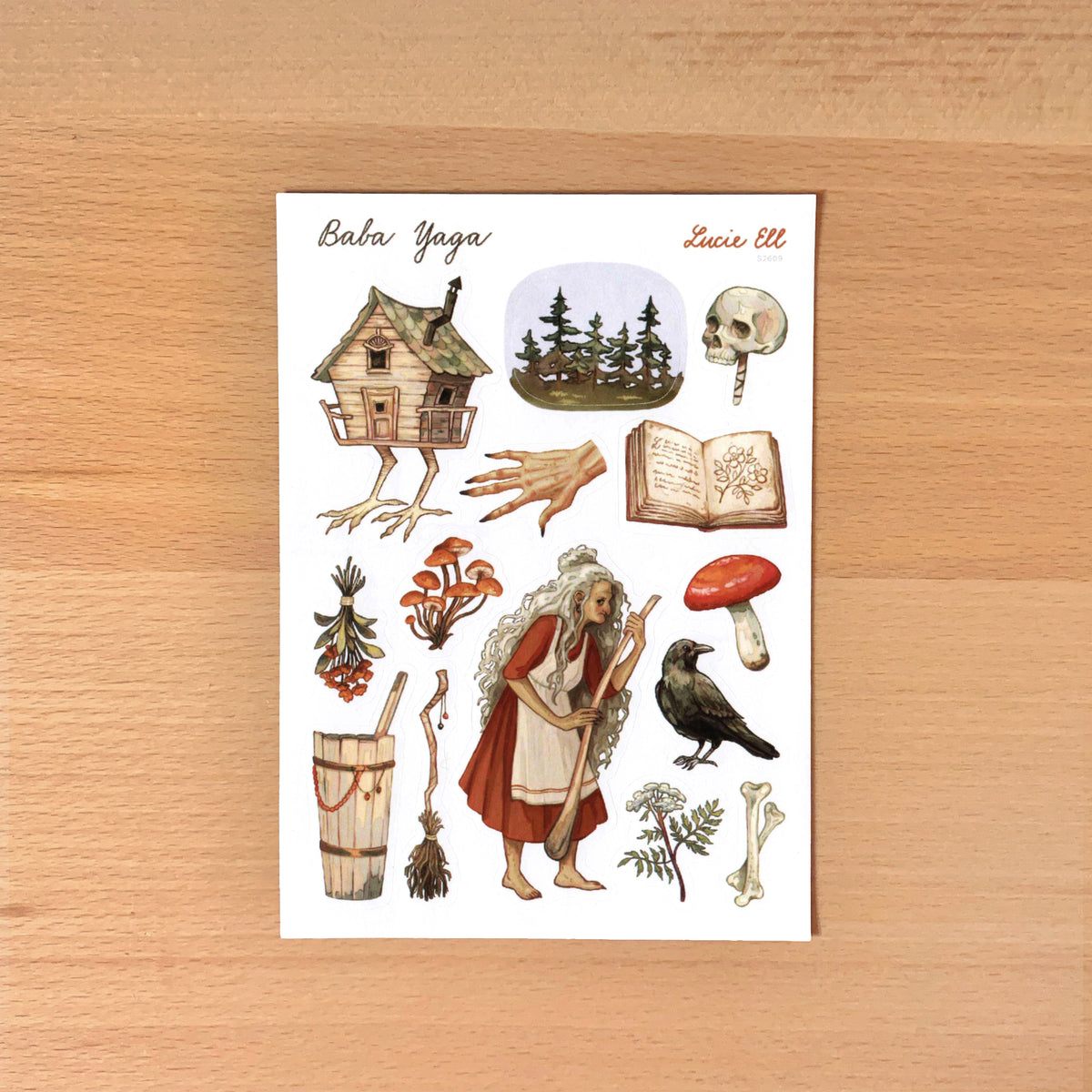 Samolepkový arch – Baba Jaga