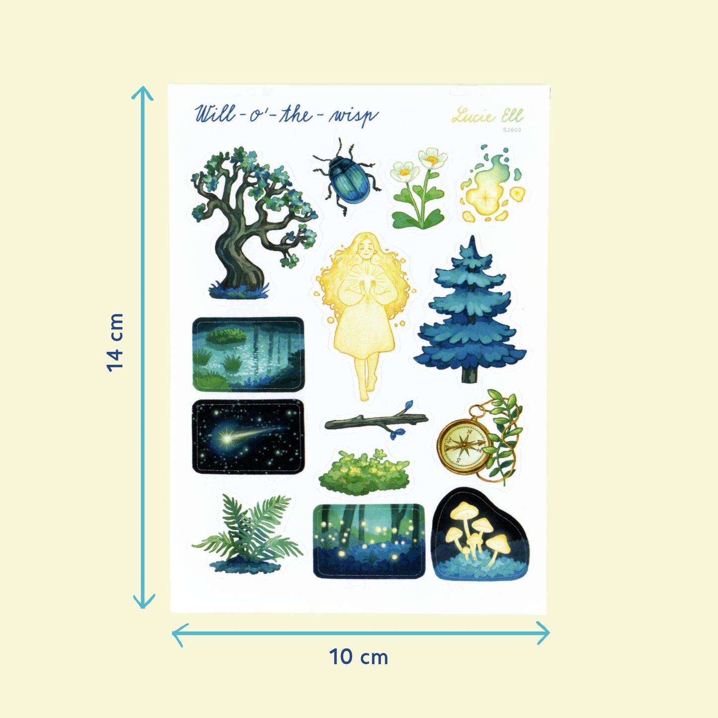 Sticker sheet - Will-o'-the-wisp