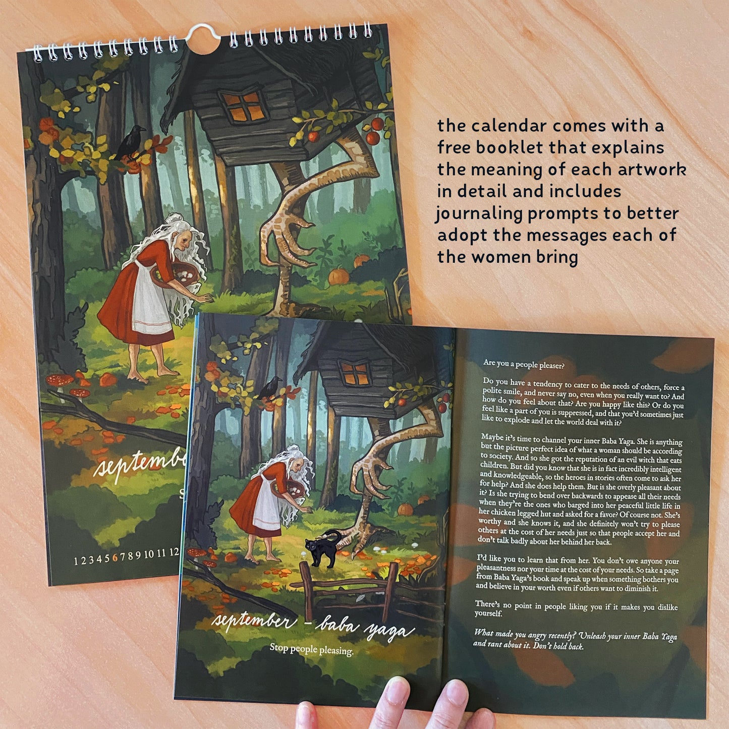 Slavic Mythology Women 2026 Calendar (pick your language!)