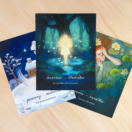 12 měsíců - Recyklované kalendářní plakáty