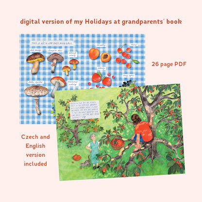 Digital download - Holidays at grandparents' book (CZE and ENG)