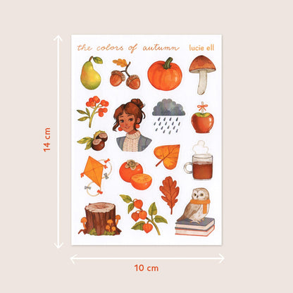 Sticker Sheet - The Colors of Autumn