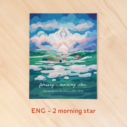 12 měsíců - Recyklované kalendářní plakáty