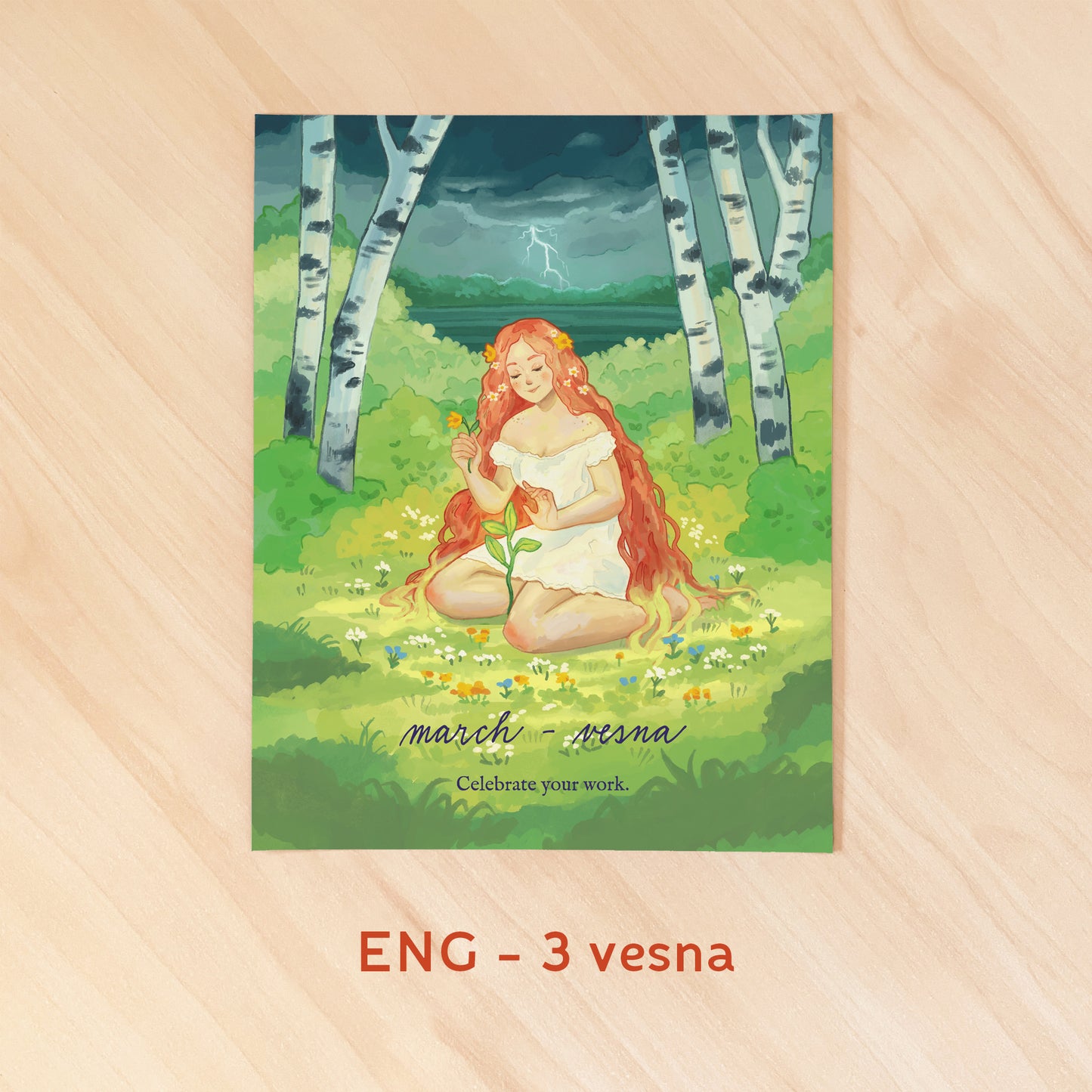 12 měsíců - Recyklované kalendářní plakáty