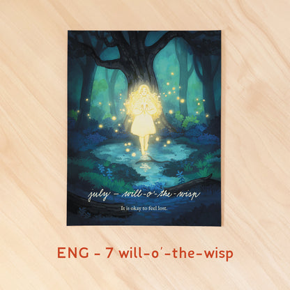 12 měsíců - Recyklované kalendářní plakáty