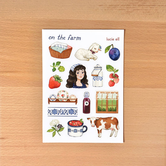 Sticker Sheet - On the Farm