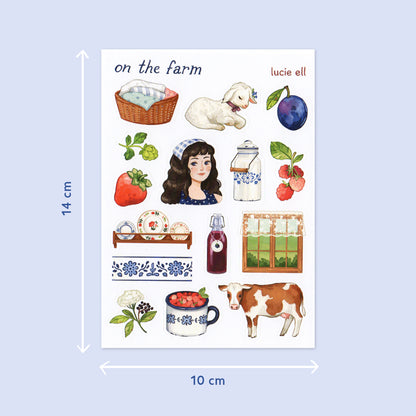 Sticker Sheet - On the Farm