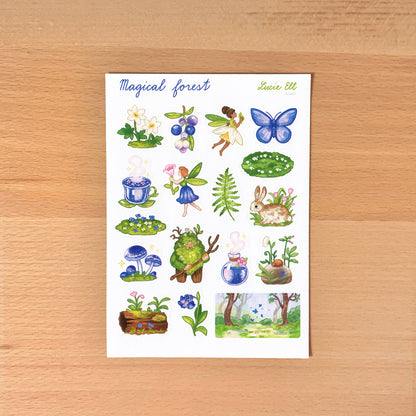 Sticker Sheet - Magical Forest