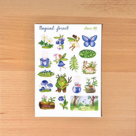 Sticker Sheet - Magical Forest