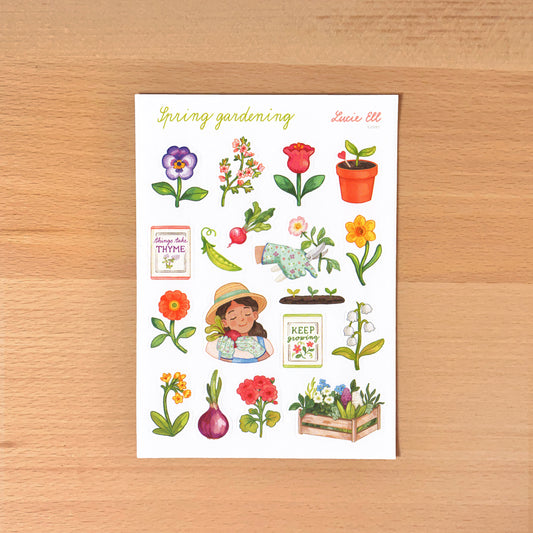 Sticker Sheet - Spring Gardening