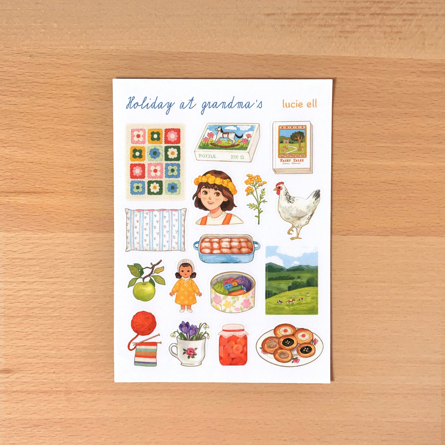 Sticker Sheet - Holiday at Grandma's