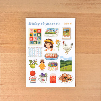 Sticker Sheet - Holiday at Grandma's
