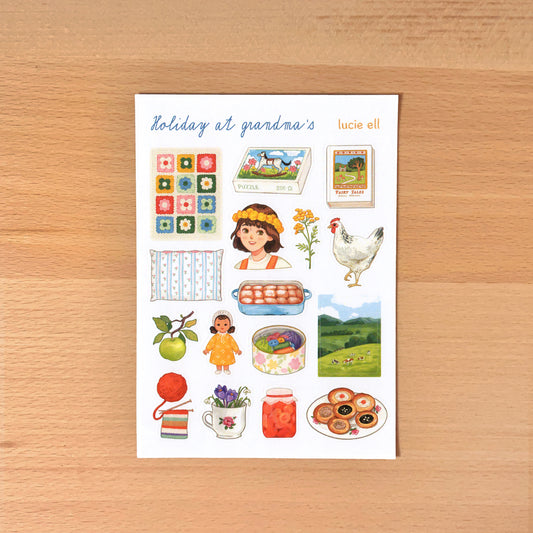 Sticker Sheet - Holiday at Grandma's