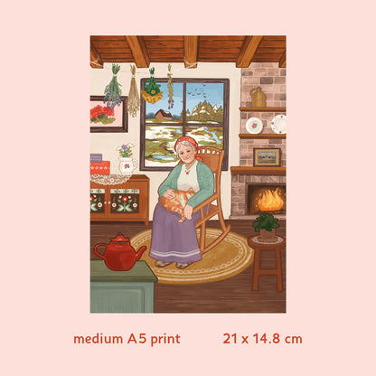 Grandma Milada Print