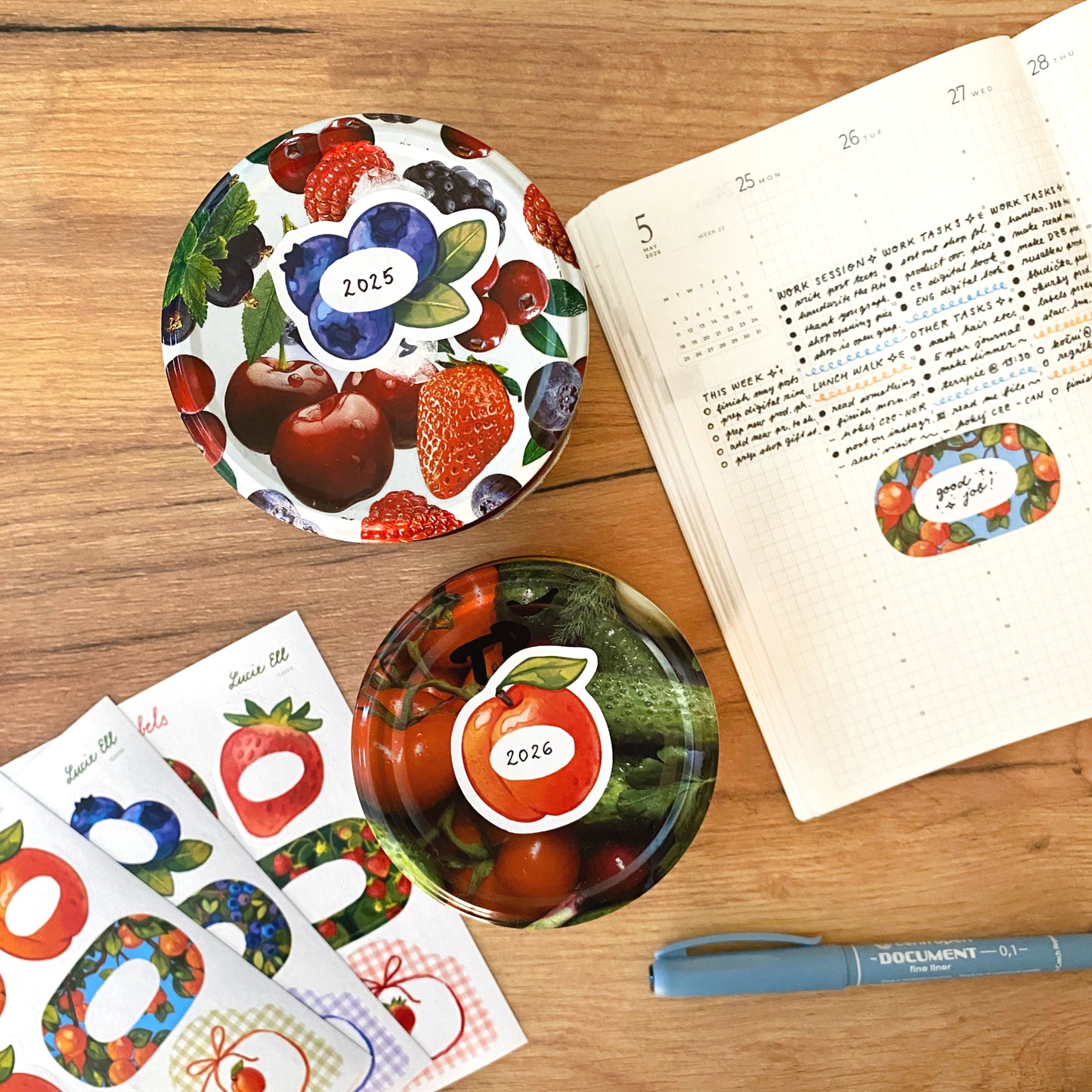 Sticker sheet - Fruit labels