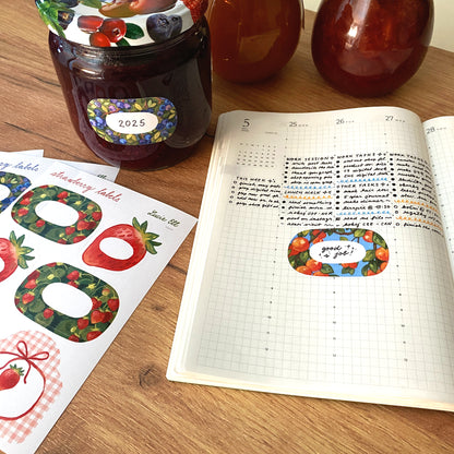 Sticker sheet - Fruit labels