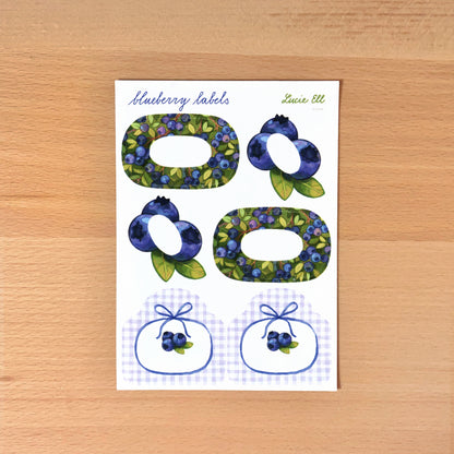 Sticker sheet - Fruit labels