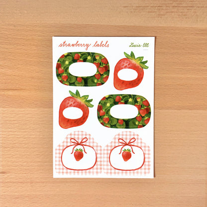 Sticker sheet - Fruit labels