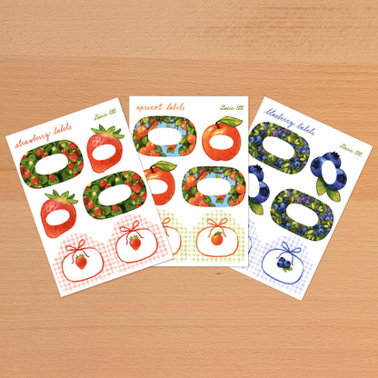 Sticker sheet - Fruit labels
